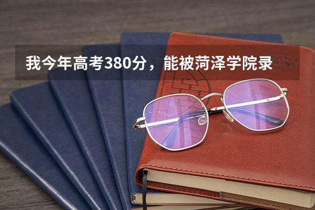 我今年高考380分，能被菏泽学院录取吗？