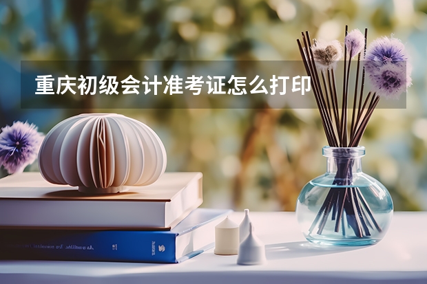 重庆初级会计准考证怎么打印