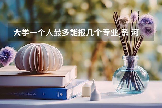 大学一个人最多能报几个专业,系 河南一个志愿可以选择几个专业