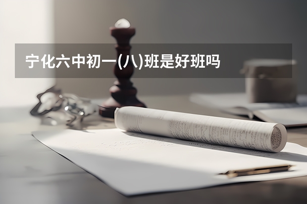 宁化六中初一(八)班是好班吗