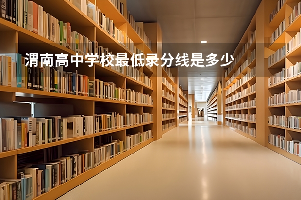 渭南高中学校最低录分线是多少