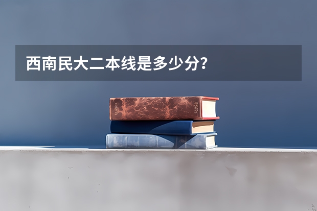 西南民大二本线是多少分?