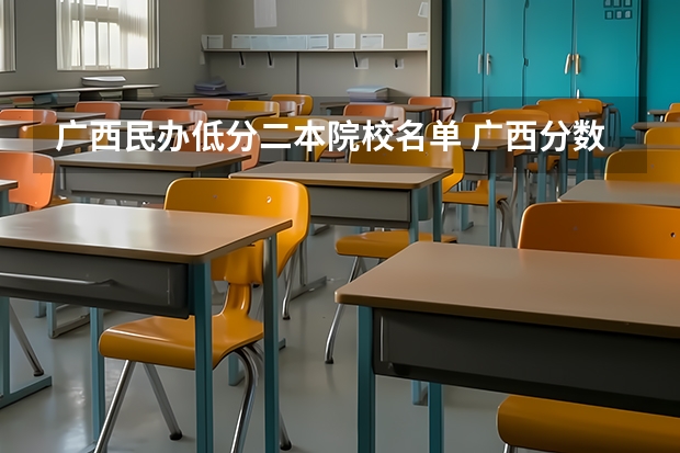 广西民办低分二本院校名单 广西分数最低的二本