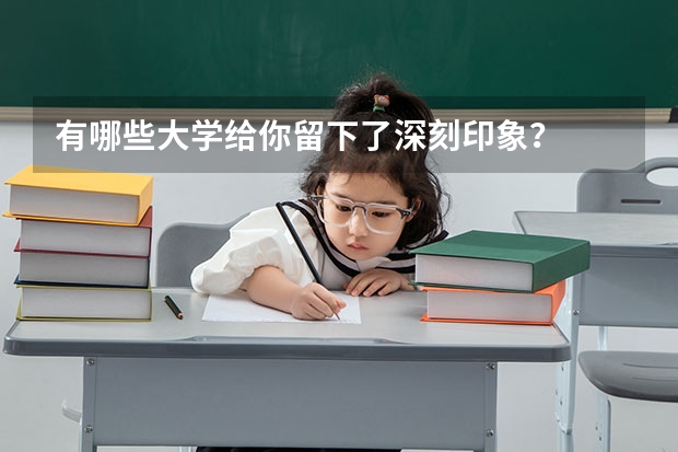 有哪些大学给你留下了深刻印象？