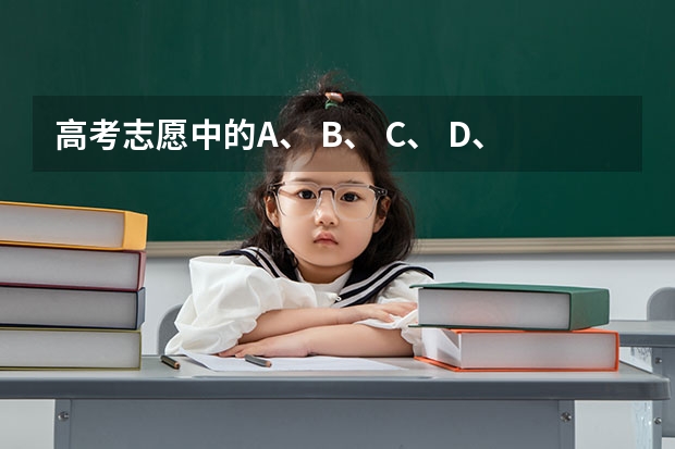 高考志愿中的A、 B、 C、 D、 E、 H、 Q、 Y代表什么？