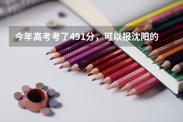 今年高考考了491分,可以报沈阳的什么学校?