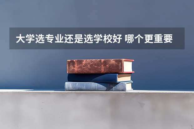 大学选专业还是选学校好 哪个更重要
