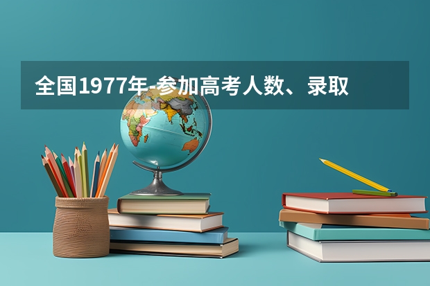 全国1977年-参加高考人数、录取人数和录取率 美国前30名的大学