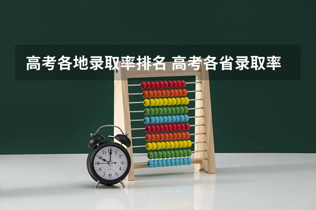 高考各地录取率排名 高考各省录取率一览表
