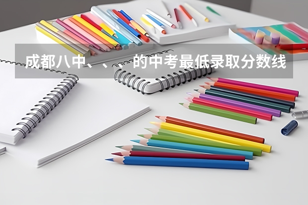 成都八中、、、的中考最低录取分数线分别为多少？