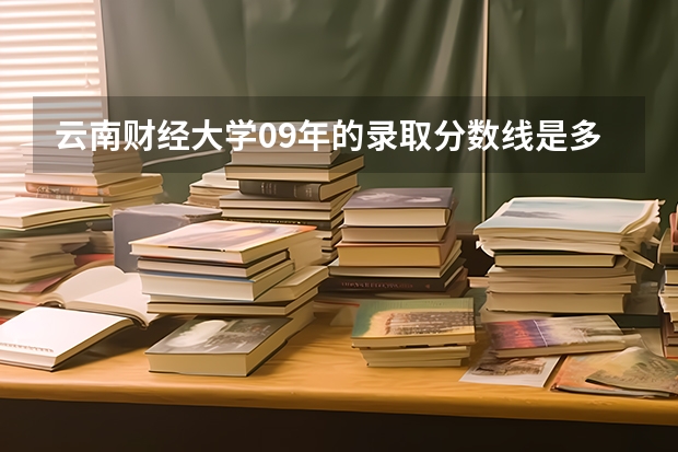 云南财经大学09年的录取分数线是多少，云南省09年的高考分数线是多少。