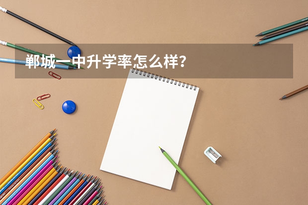 郸城一中升学率怎么样?