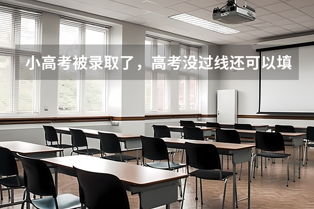 小高考被录取了，高考没过线还可以填报志愿吗？