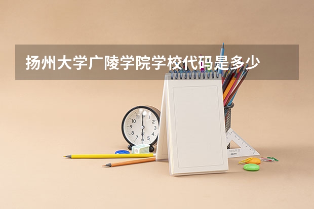 扬州大学广陵学院学校代码是多少