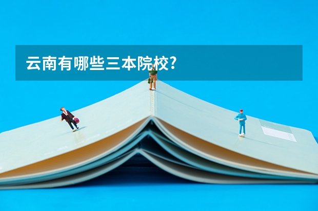 云南有哪些三本院校?