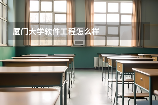 厦门大学软件工程怎么样