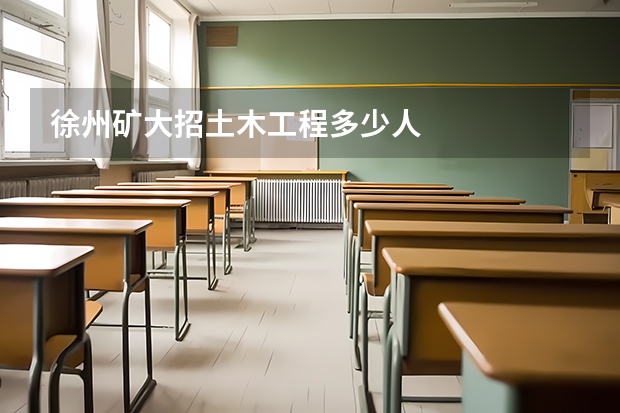 徐州矿大招土木工程多少人