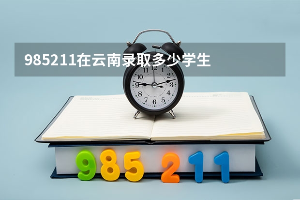 985211在云南录取多少学生