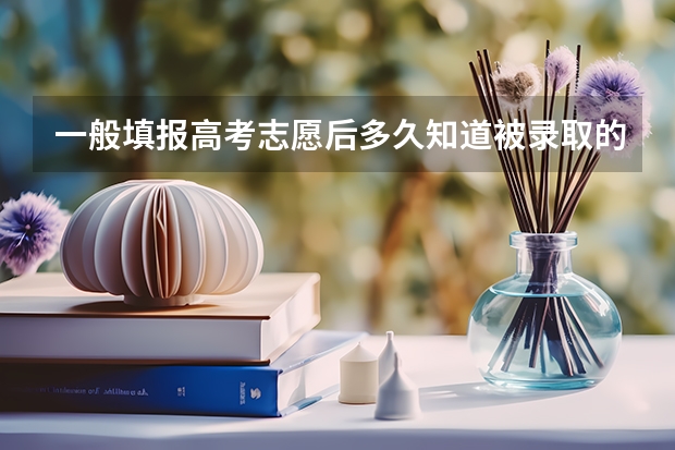 一般填报高考志愿后多久知道被录取的结果？