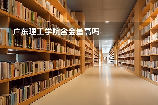 广东理工学院含金量高吗