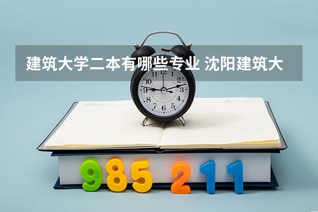 建筑大学二本有哪些专业 沈阳建筑大学的二本的专业都有哪些啊？