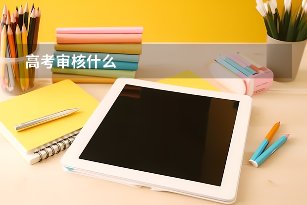 高考审核什么