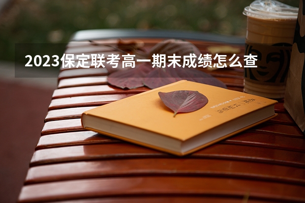 2023保定联考高一期末成绩怎么查