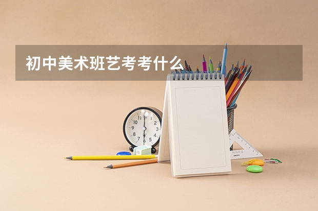 初中美术班艺考考什么