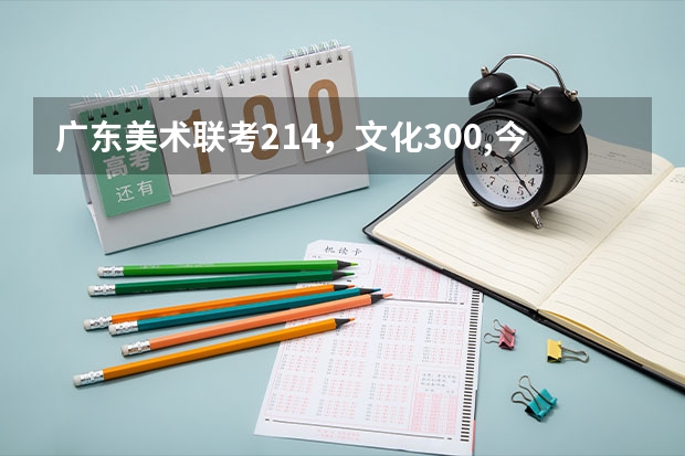 广东美术联考214，文化300,今年最低录取分是185，我有机会上大学吗？（本科）