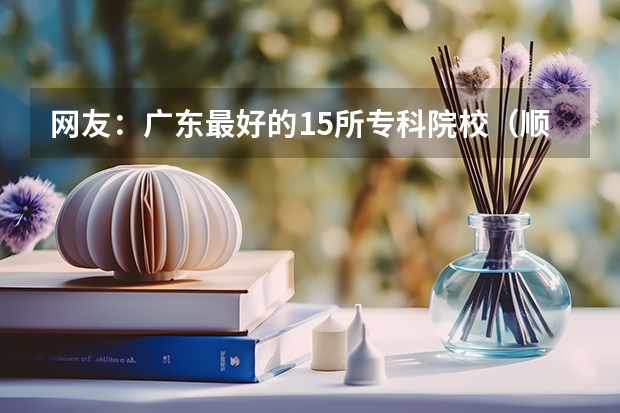 网友：广东最好的15所专科院校（顺德职业技术学院录取线）