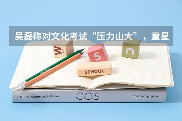 吴磊称对文化考试“压力山大”，童星都是学渣吗？