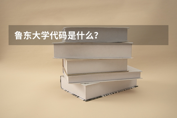 鲁东大学代码是什么？