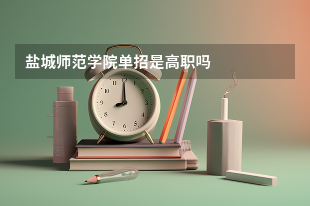 盐城师范学院单招是高职吗