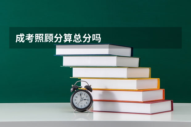 成考照顾分算总分吗