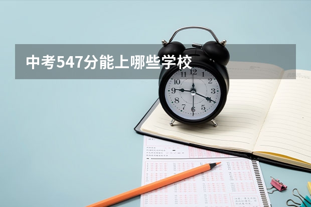 中考547分能上哪些学校