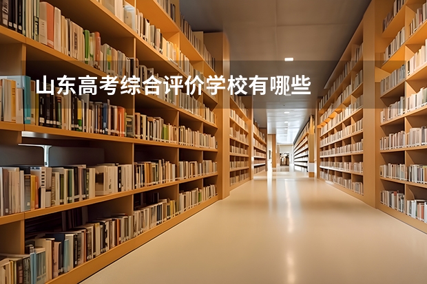 山东高考综合评价学校有哪些