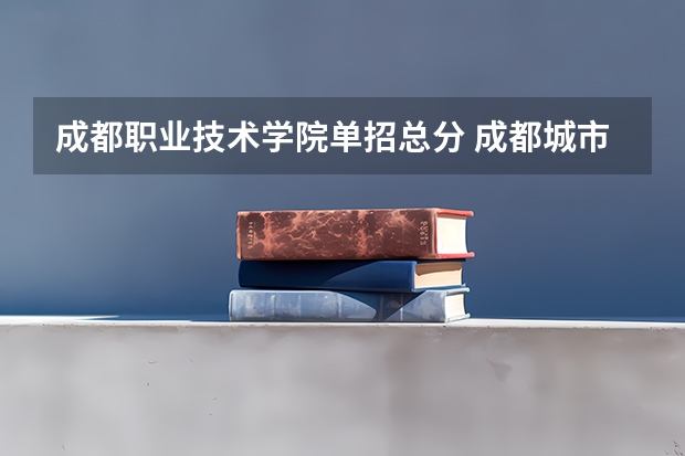 成都职业技术学院单招总分 成都城市学院高考录取分数线
