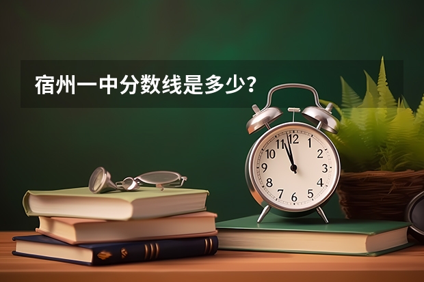 宿州一中分数线是多少？