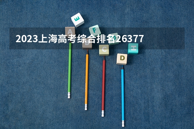 2023上海高考综合排名26377的考生报哪所大学 往年录取分数线