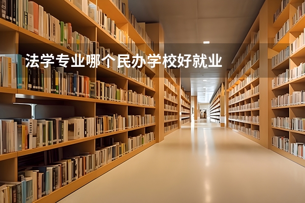 法学专业哪个民办学校好就业