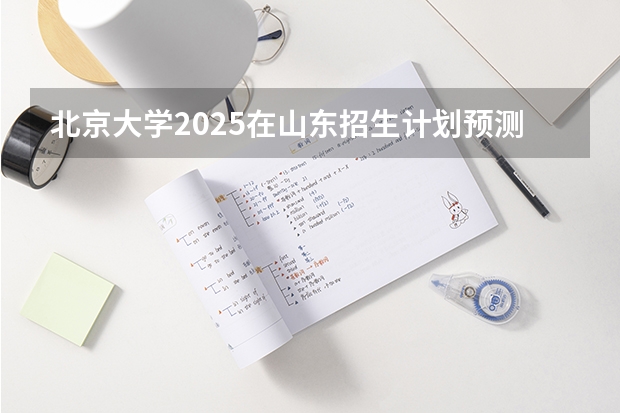 北京大学2025在山东招生计划预测