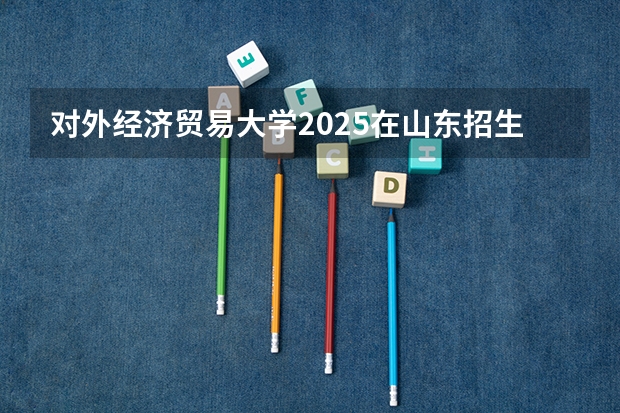 对外经济贸易大学2025在山东招生计划预测