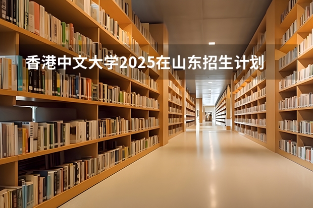 香港中文大学2025在山东招生计划预测