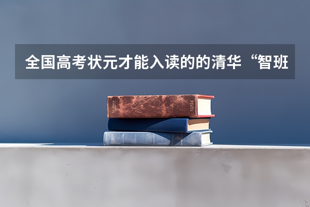 全国高考状元才能入读的的清华“智班”，究竟什么来头？