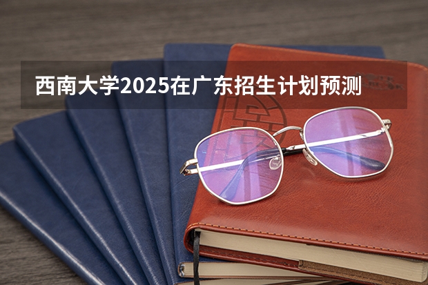 西南大学2025在广东招生计划预测