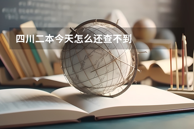 四川二本今天怎么还查不到