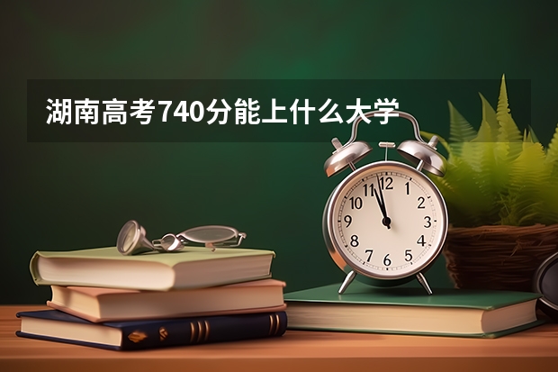 湖南高考740分能上什么大学