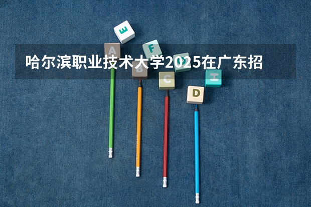 哈尔滨职业技术大学2025在广东招生计划