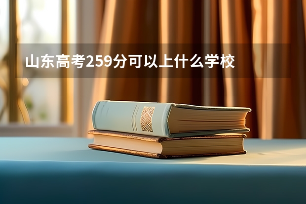 山东高考259分可以上什么学校