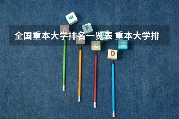 全国重本大学排名一览表 重本大学排名